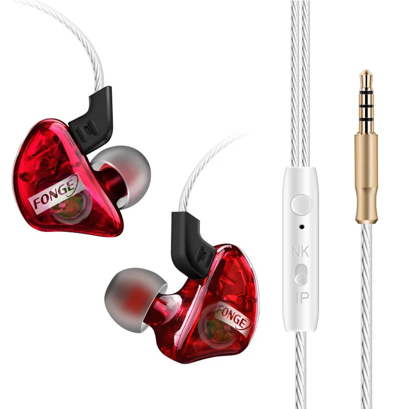 Fonge T 01 Headphone Running Sports In Ear Earphone With Microphone