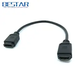 Высокая Скорость HDMI Тип Женский HDMI Тип удлинитель 30 см 0.3 м 1ft Кабели для ethernet и 3D и 2 К * 4 К 1.4 В