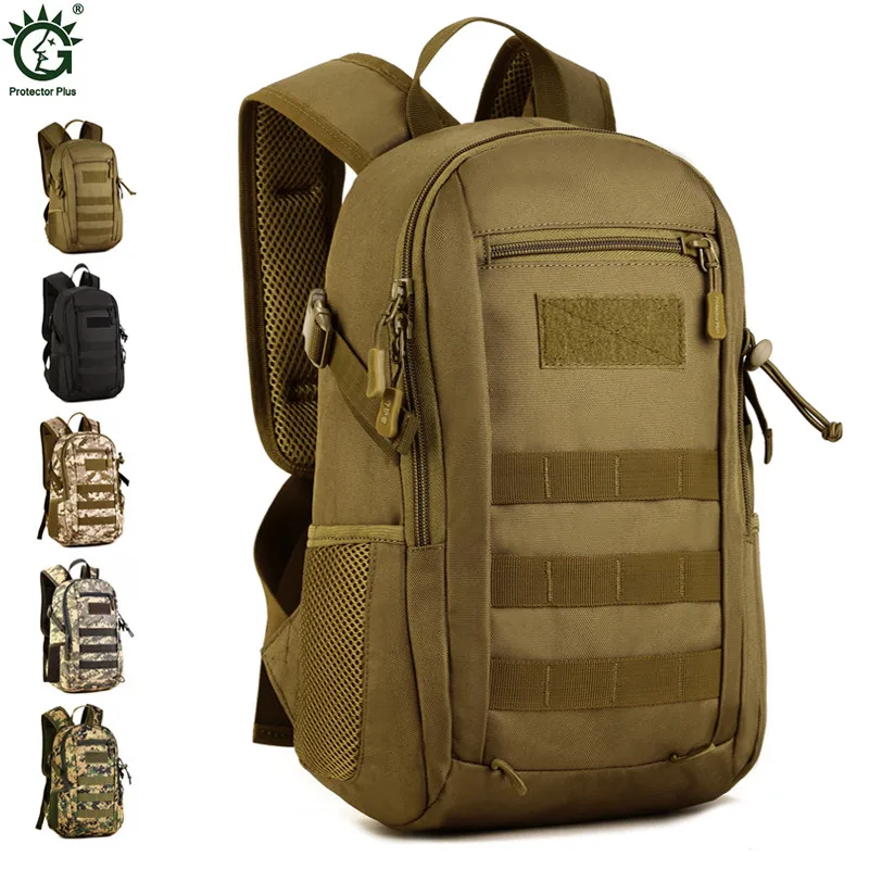

Mini Military Backpacks Men Travel Riding Rucksack Waterproof Nylon Student School Book Bags Camouflage Multi-function Daypack