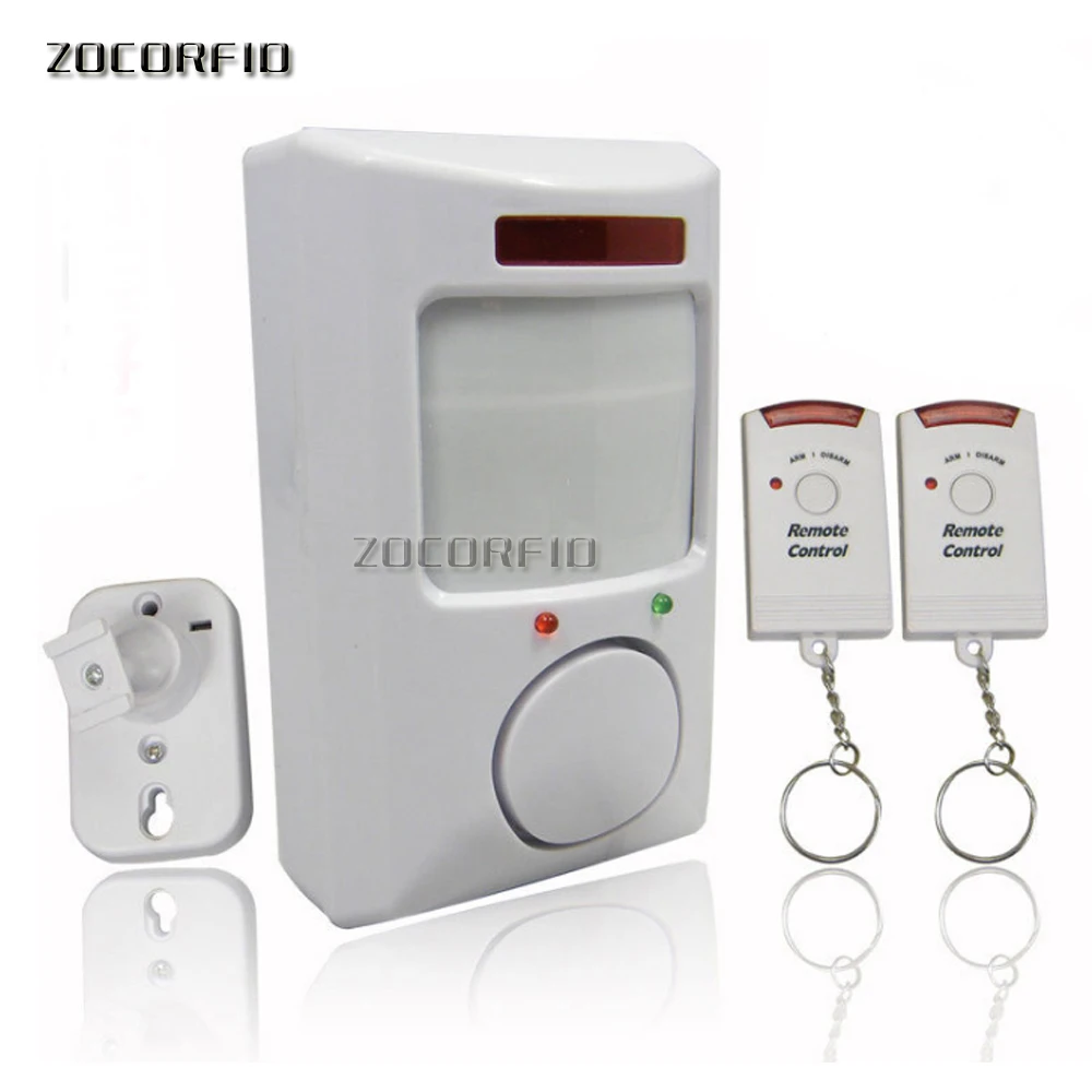 2 remote control infrared alarm /home alarm /remote burglar alarm