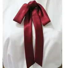 6 шт./партия) школьная форма для японской средней школы Высококачественная атласная лента удлиненная для колледжа галстук бабочка кружева