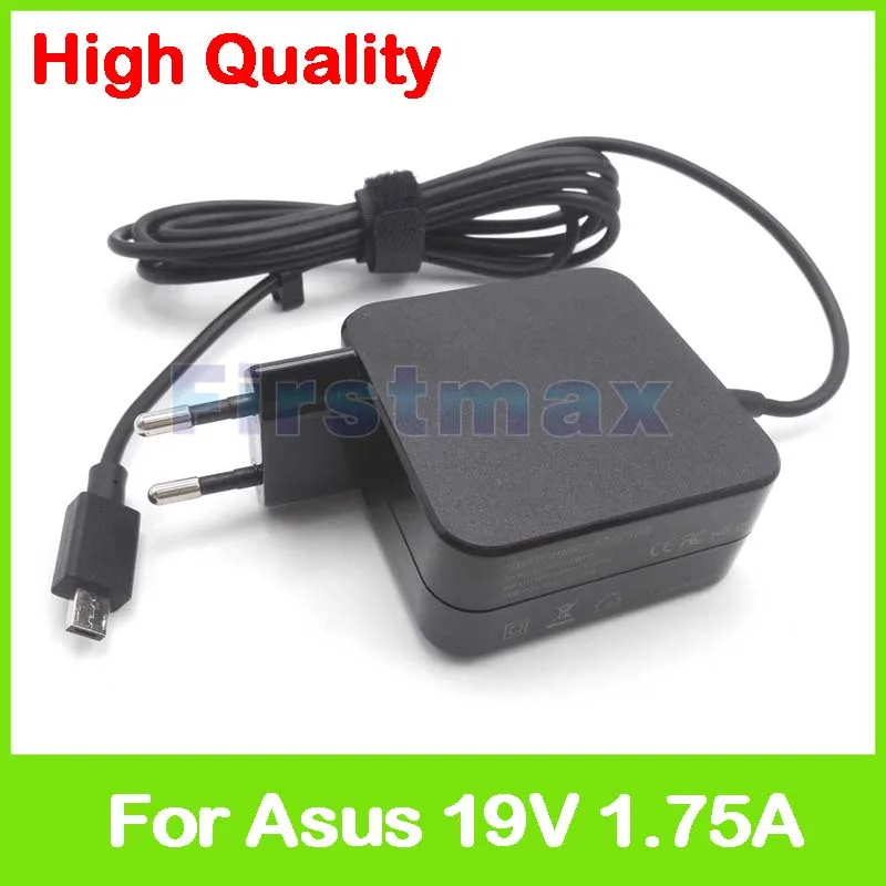 19V 1.75A ADP-33AW B laptop AC Adapter Charger for ASUS Transformer Book Flip TP200S TP200SA VivoBook E200HA R209HA EU Plug
