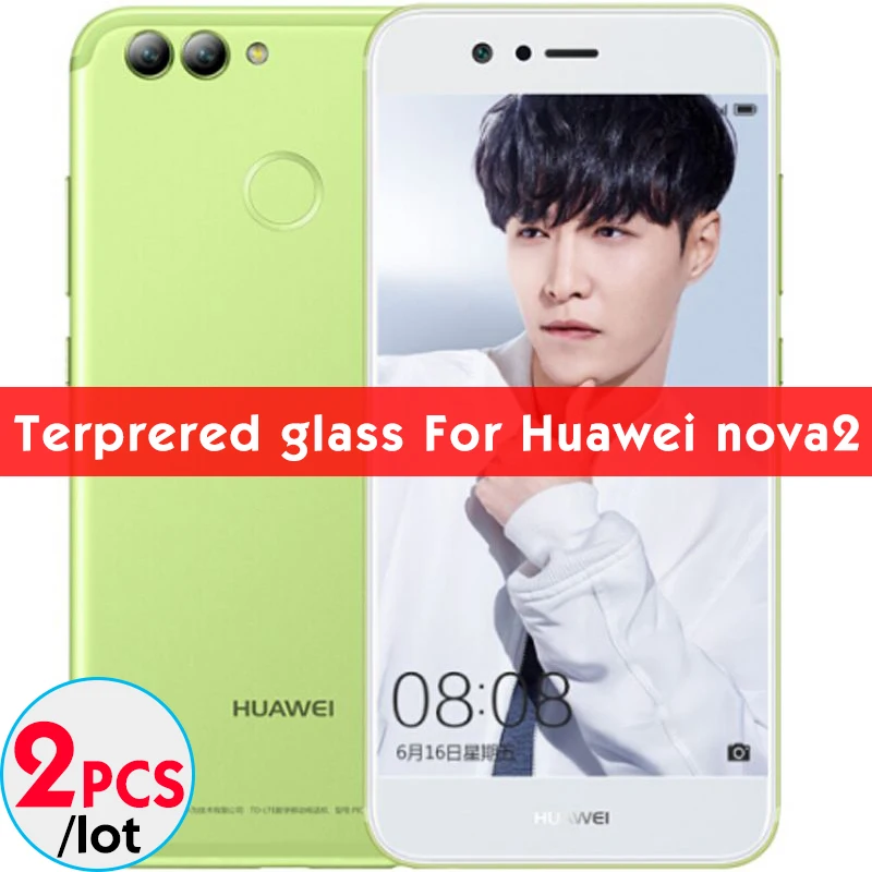 2 шт./лот, матовое закаленное стекло для huawei nova 4 3 2 i lite Y9, Защита экрана для huawei p 10 20 30 lite 6D, закаленное стекло - Цвет: For huawei nova 2