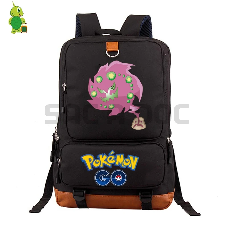 

Pokemon Go Spiritomb School Bag Women Men Laptop Backpack for Teenage Boys Girls Daily Backpack Large Capacity Travel Bags