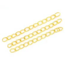 Doreen Box прекрасный 100 шт золотой цвет Расширенный& расширение ювелирные цепочки/Хвост расширитель 50x3 мм(B04931