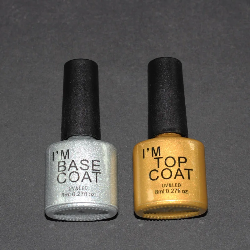 Gel UV Set Top Coat Rosa Bianco Trasparente Trasparente 3 Colori Gel UV Del Costruttore Tazza di Vetro di Arte Del Chiodo Capovolge Gel Manicure estensione