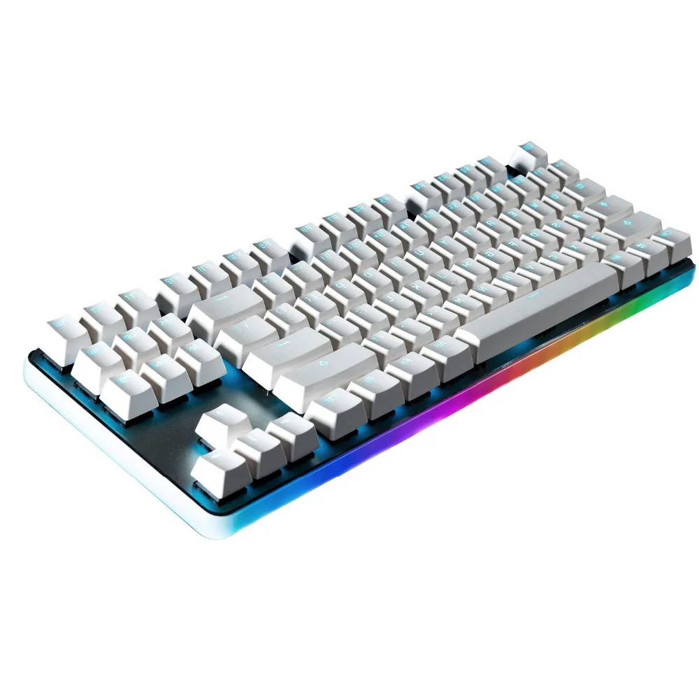 

GANSS Professional Gaming Backlight Mechanical Keyboard Colorful LED Backlit 87 Keys Anti-Ghosting [Cherry MX Silver Switch]