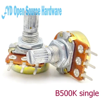 

10pcs B500K L: 15MM WH148 single joint amplifier potentiometer