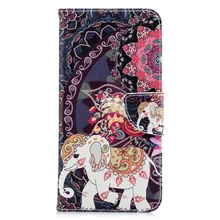

Retro Elephant Flip Case for Xiaomi Redmi Note 5 Soft Back Cover for Redmi Note5 Card Pocket Phone Protective Funda Holster