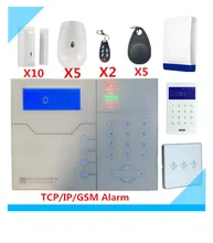 2018 New Arrivel Wireless TCP/IP GSM Alarm System Security Protection Home Alarm system With RFID keypad and Outdoor Siren