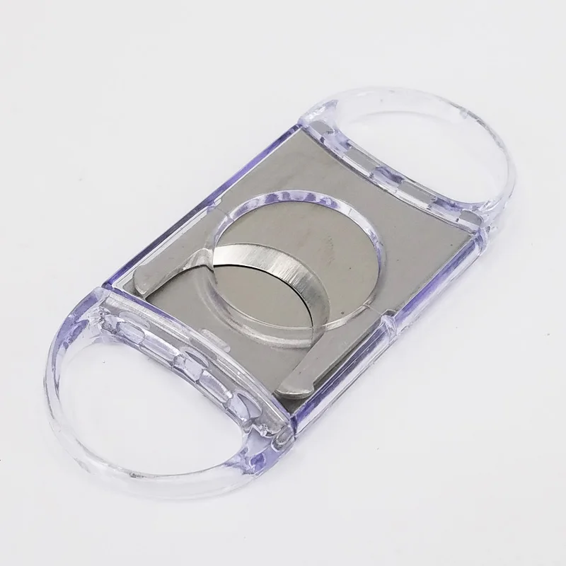 

New arrival! High-end Gadgets Plastic Sharp Dual Blades Cigar Cutter Cigar scissors 5/a lot