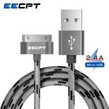 EECPT 30 Pin USB кабель для iPhone 4S 4 S 3GS iPad 1 2 3 iPod Nano iTouch Кабель зарядного устройства Синхронизация данных провод для быстрой зарядки адаптер