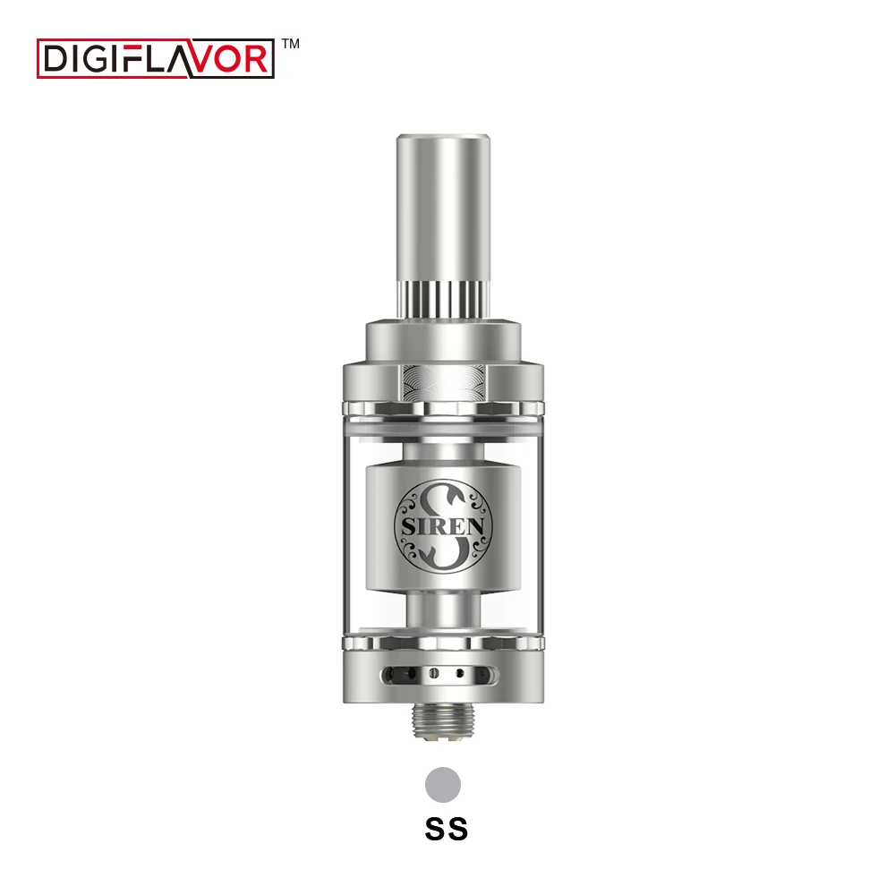 

Digiflavor Siren 2 GTA Tank Atomizer 4.5ml Capacity MTL Genisis Tank fit Electronic Cigarette MOD 2 Available vape cartridge