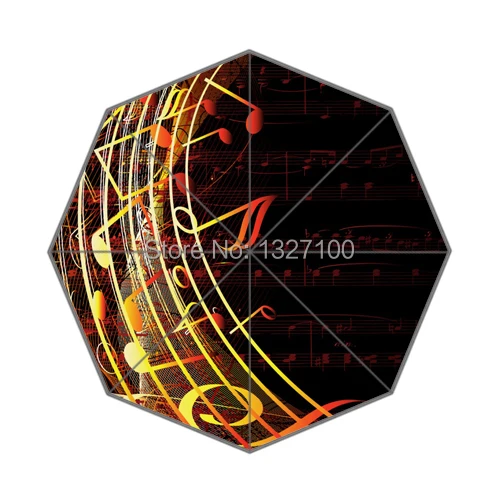 Hot Sale Colorful Music Notes CustomAutoFoldableUmbrella Super Light | Дом и сад