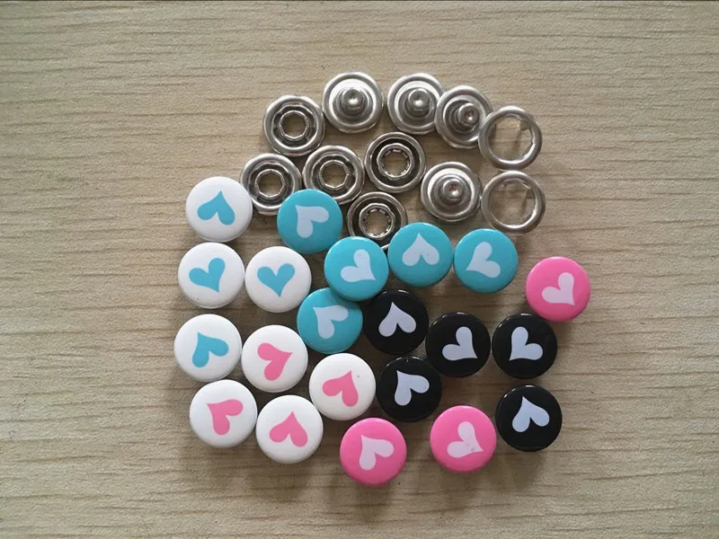 Милые пуговицы 11 мм с принтом в виде сердца для детской одежды|buttons for baby clothes|buttons