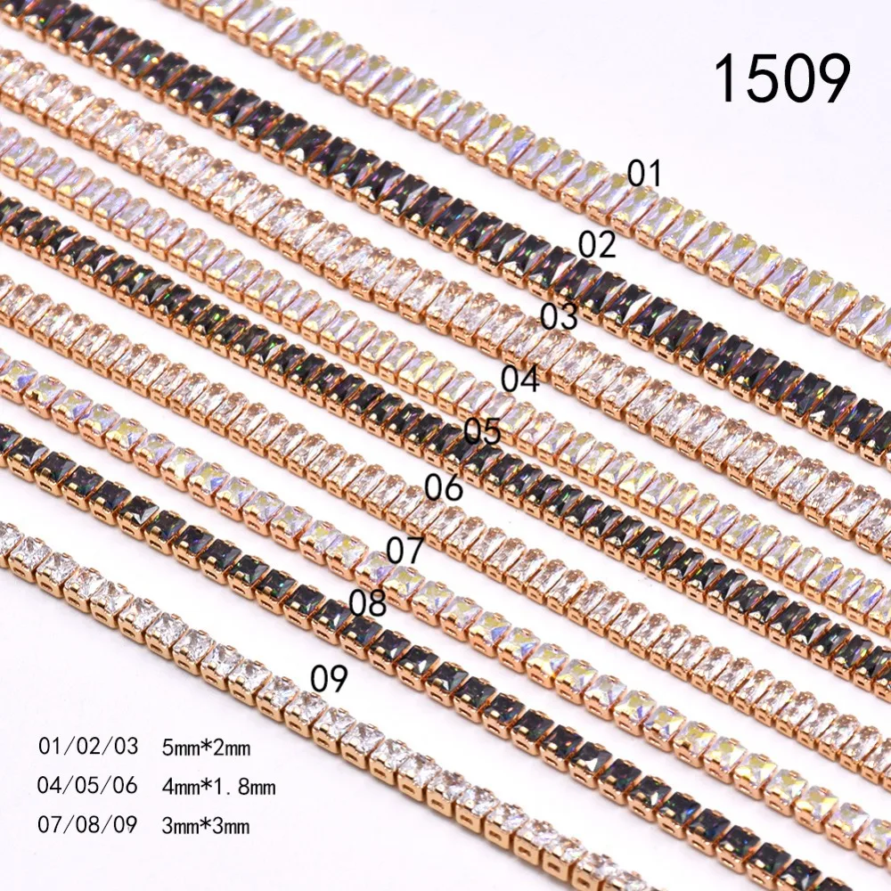 Cadeia do Punk Jóias de Metal Cortado de Luxo de Ouro Cristal de Zircão Prego Brilhante Rhinestone Zircon Unha Pode Ser Rebite Decoração 6 Do Punk Jóias de Metal Pode Ser