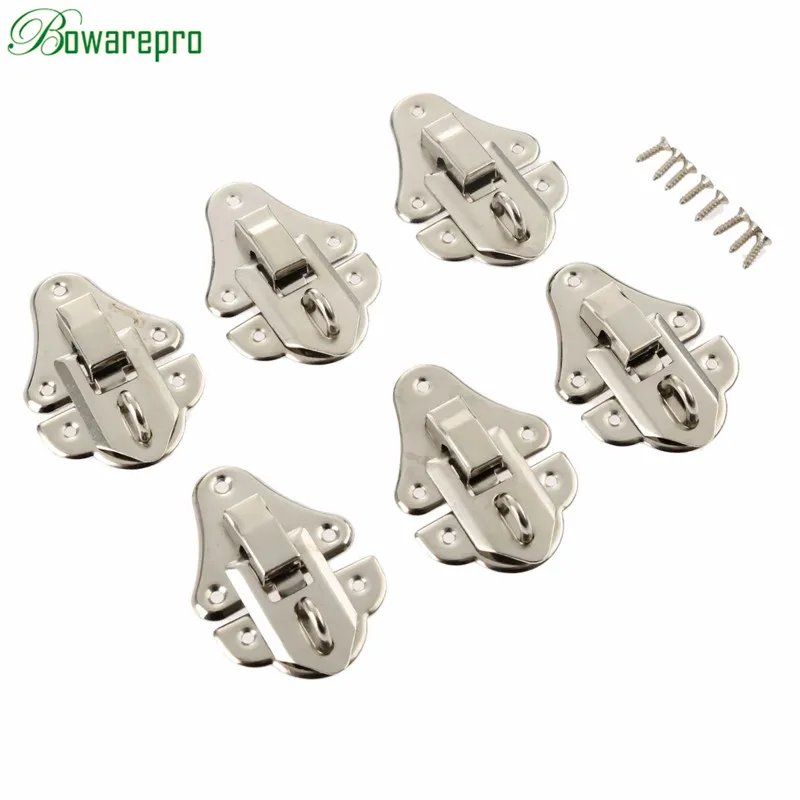 bowarepro Antique Silver Box Latches Decorative Hasp Latch Toggle for