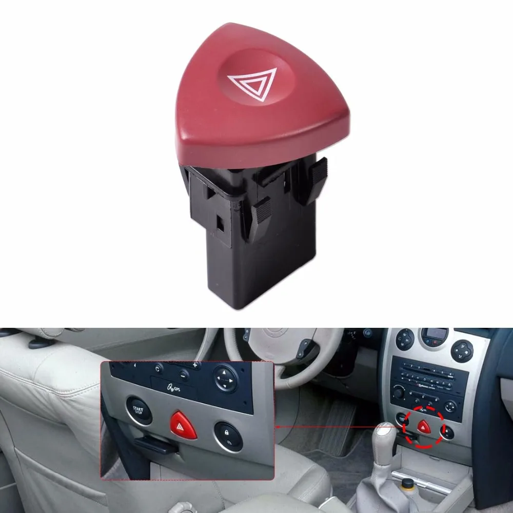 CITALL 1Pc 93856337 Hazard Warning Light Switch Dash Button 8200442724