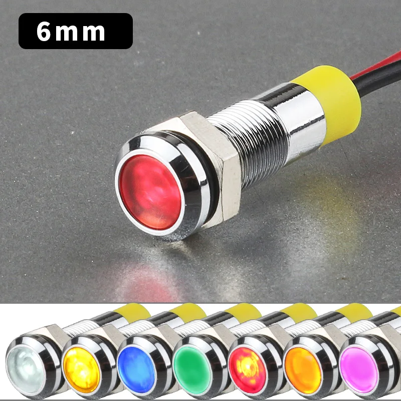 2x 220V LED De Signalisation Métal Dash Panneau Témoin Lumière Lampe Signal 2x 220V LED De Signalisation Métal Dash Panneau Témoin Lumière Lampe Signal