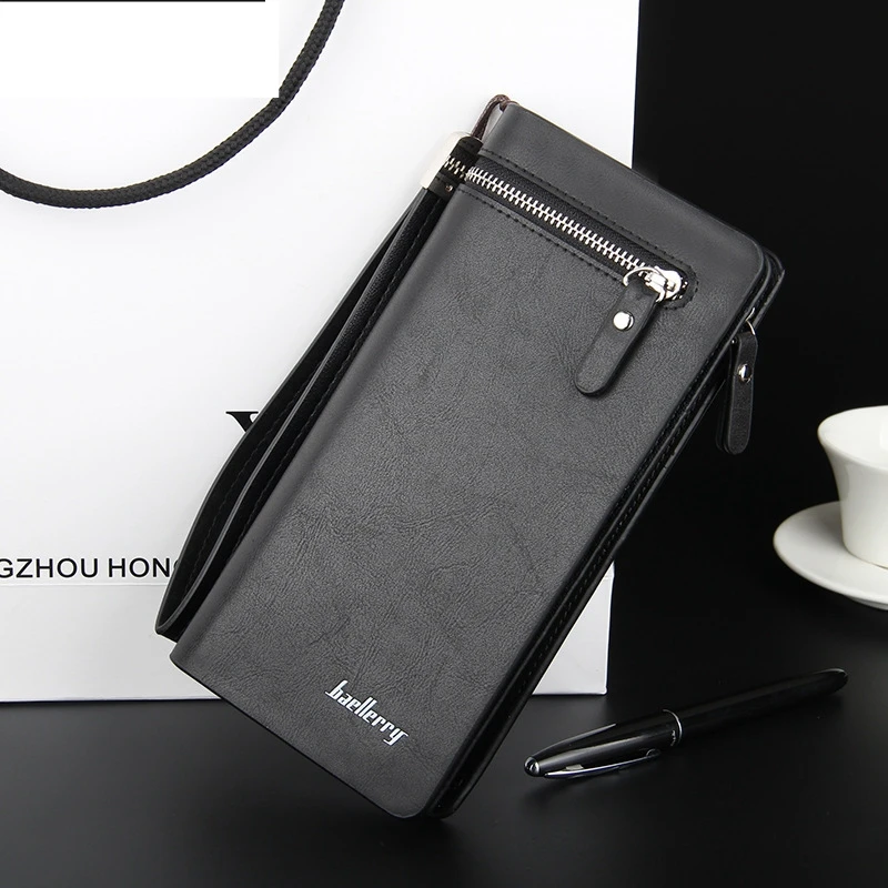

New Arrive Men 's Wallet Multi-functional Large-capacity Handbag Long Zipper Clutch Wallent Men Business Male Wallent