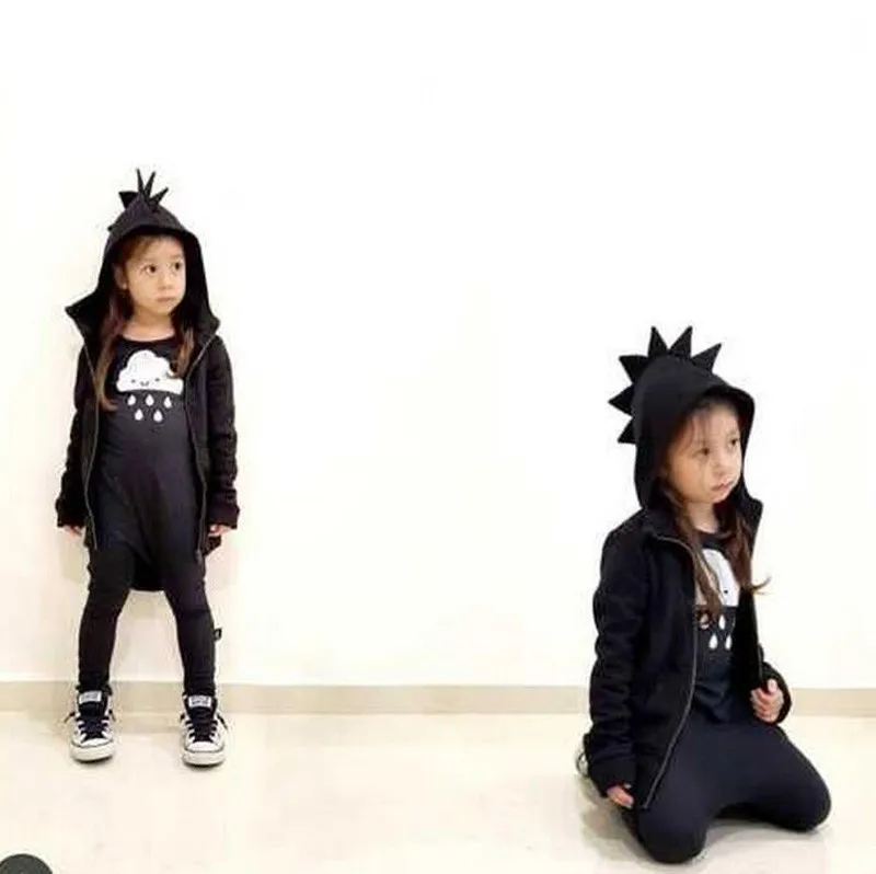 Spring 2017 Boys Girls Coat Dinosaur Modelling Hooded Jacket Kids Outerwear Coat Baby Autumn New Fashion Jacket Children Clothes-8