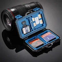 כרטיס sd חדר שחור 27 כרטיסי Waterproof CF / TF / SD / SIM Card Box מחזיק כרטיס זיכרון אחסון Case 11.5 * 7 * 2.05CM (5)
