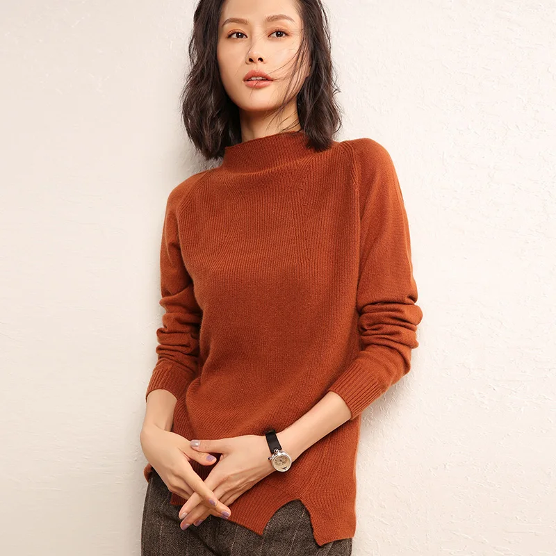 adohon 2018 womens winter Cashmere sweaters and auntmun women knitted Pullovers High Quality Warm Female thickening Turtleneck