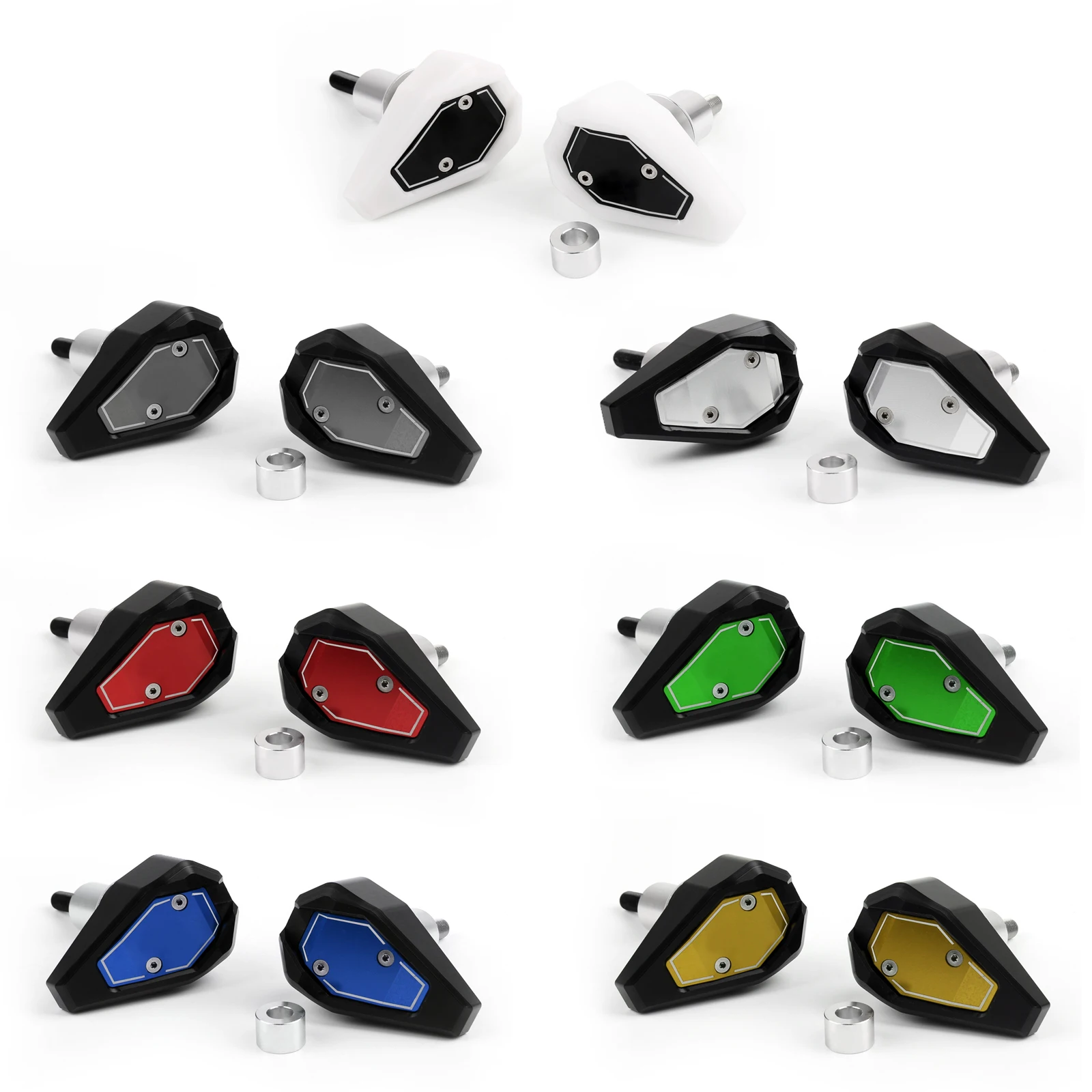 

Areyourshop Frame Sliders Crash Pads Protecter Left Right For Suzuki GSX-R 1000 2003-2004 1Set Styling