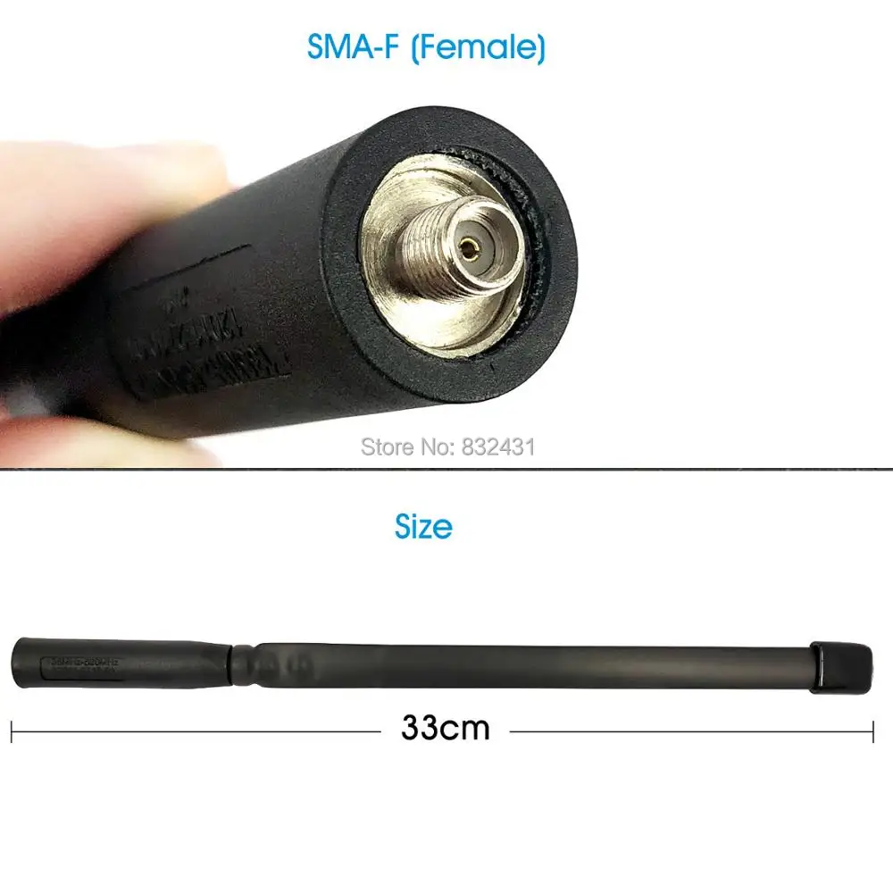 33cm SMA-F Female 8W Folding Tactical Antenna 17-1