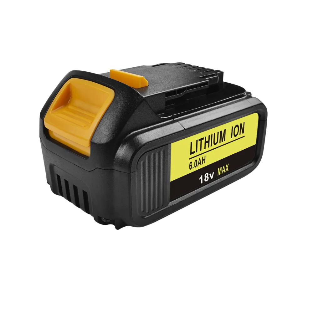 Batcool 1pcs6000mAh 18В для Dewalt батарея электроинструмента DCB180 DCB181 DCB182 DCB201 2 DCB200 DCB204