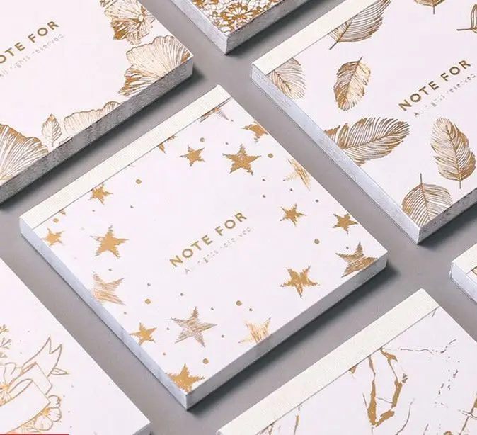 

Note For Natural Asthetic Memo Card Cool Golden Marble Fashion Note Pad 30 Sheets School Office Supplies