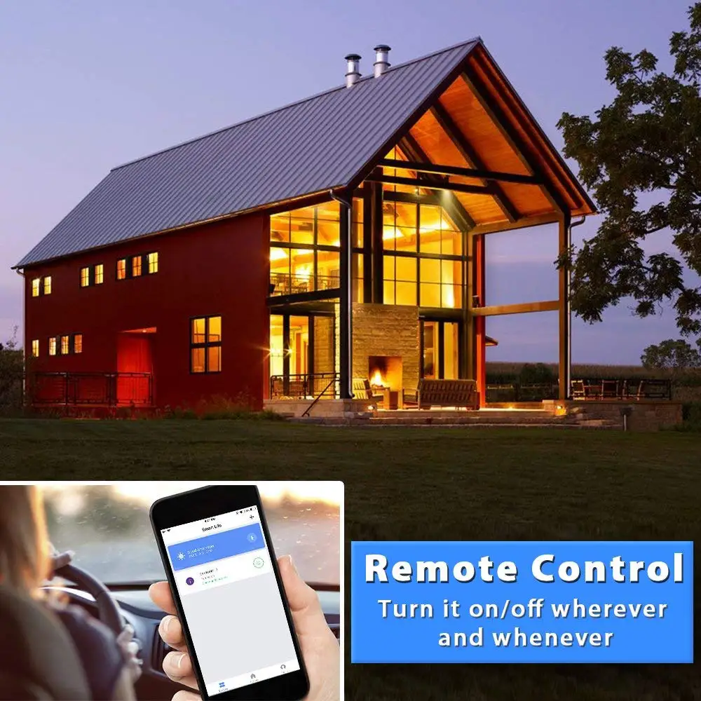 Wifi Smart Light светодиодные лампы 7 Вт 60 E27 600 лм эквивалент затемнения теплый белый