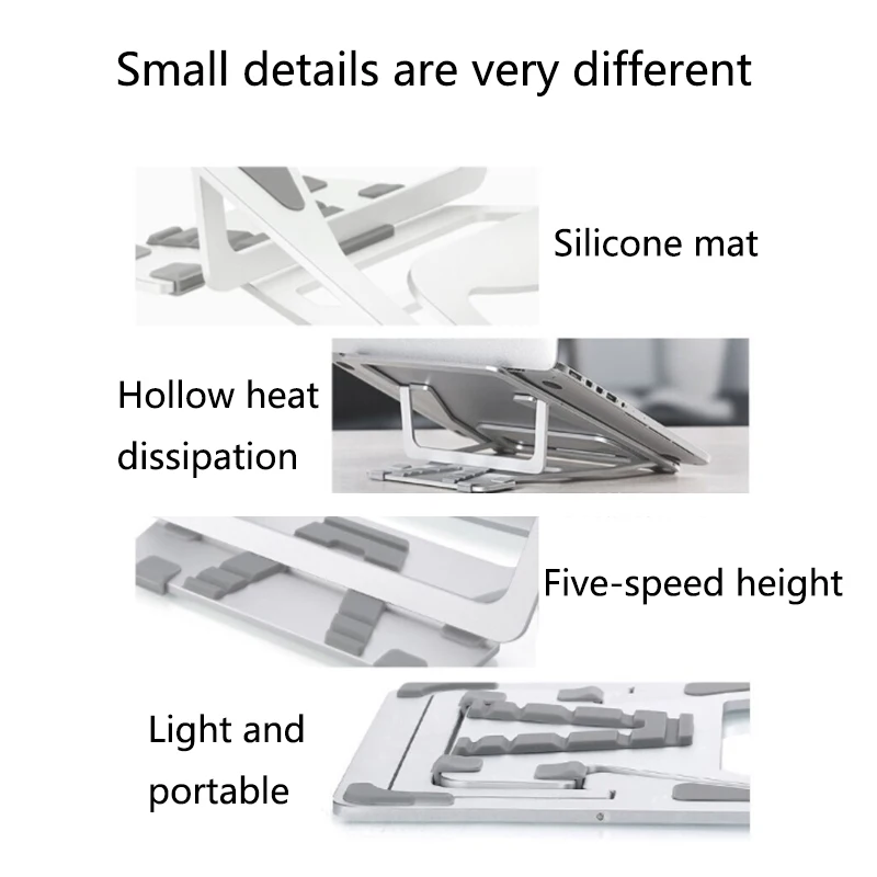 Универсальная Складная подставка для ноутбука охлаждающая подставка Складная спасательная подставка из алюминиевого сплава подставка для планшета подставка для ноутбука