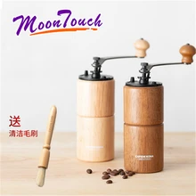 Coffee Grinder Wooden Coffee Bean Mill Grinding Manual Retro Style Ferris Wheel Design Hand Coffee Vintage Maker Kitchen Tools localshipping manual coffee grinder vintage style wooden coffee bean mill grinding ferris wheel design hand coffee maker machine