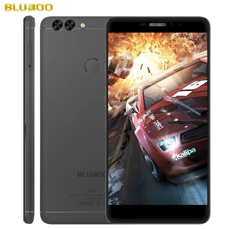 4G BLUBOO Dual ROM 16GB RAM 2GB Dual Rear Cameras Fingerprint Identification 5 5 Android 6