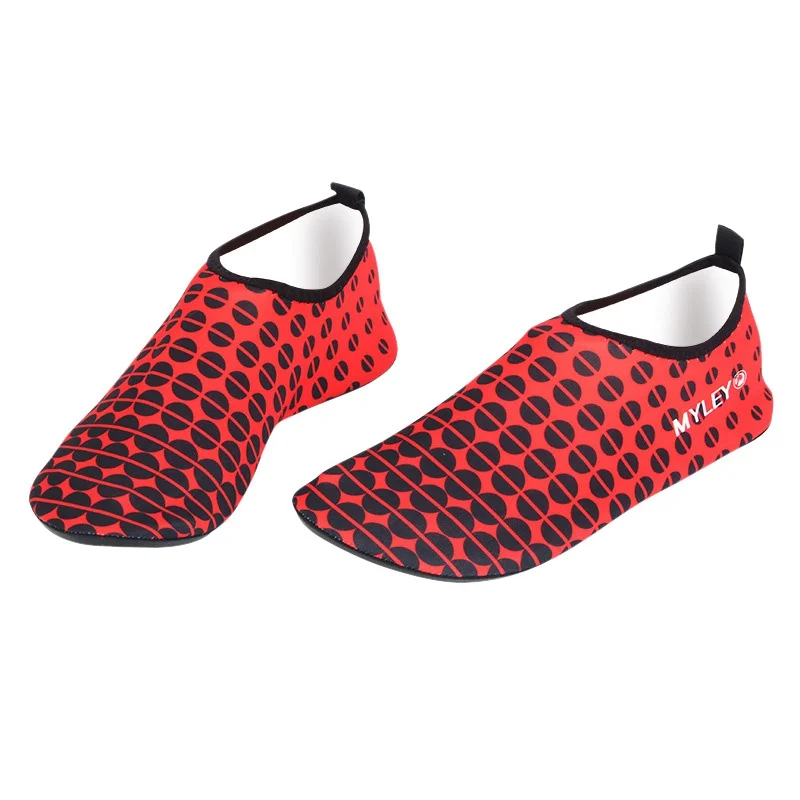Мужская Водная обувь для плавания, гидрокостюм, обувь для плавания, пляжная обувь для плавания, обувь для серфинга - Цвет: Красный