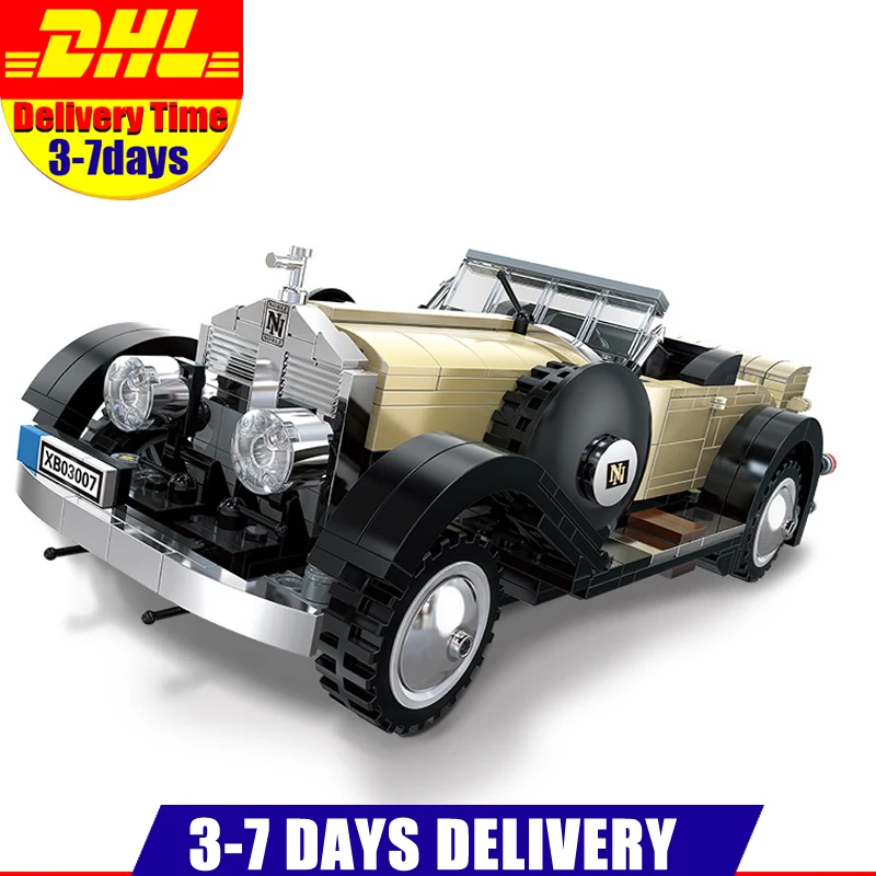 

DHL LEPIN XingBao 03007 810Pcs Creative MOC Technic Series The Rolls-Royce Noble Set Children Building Blocks Bricks Toy Model