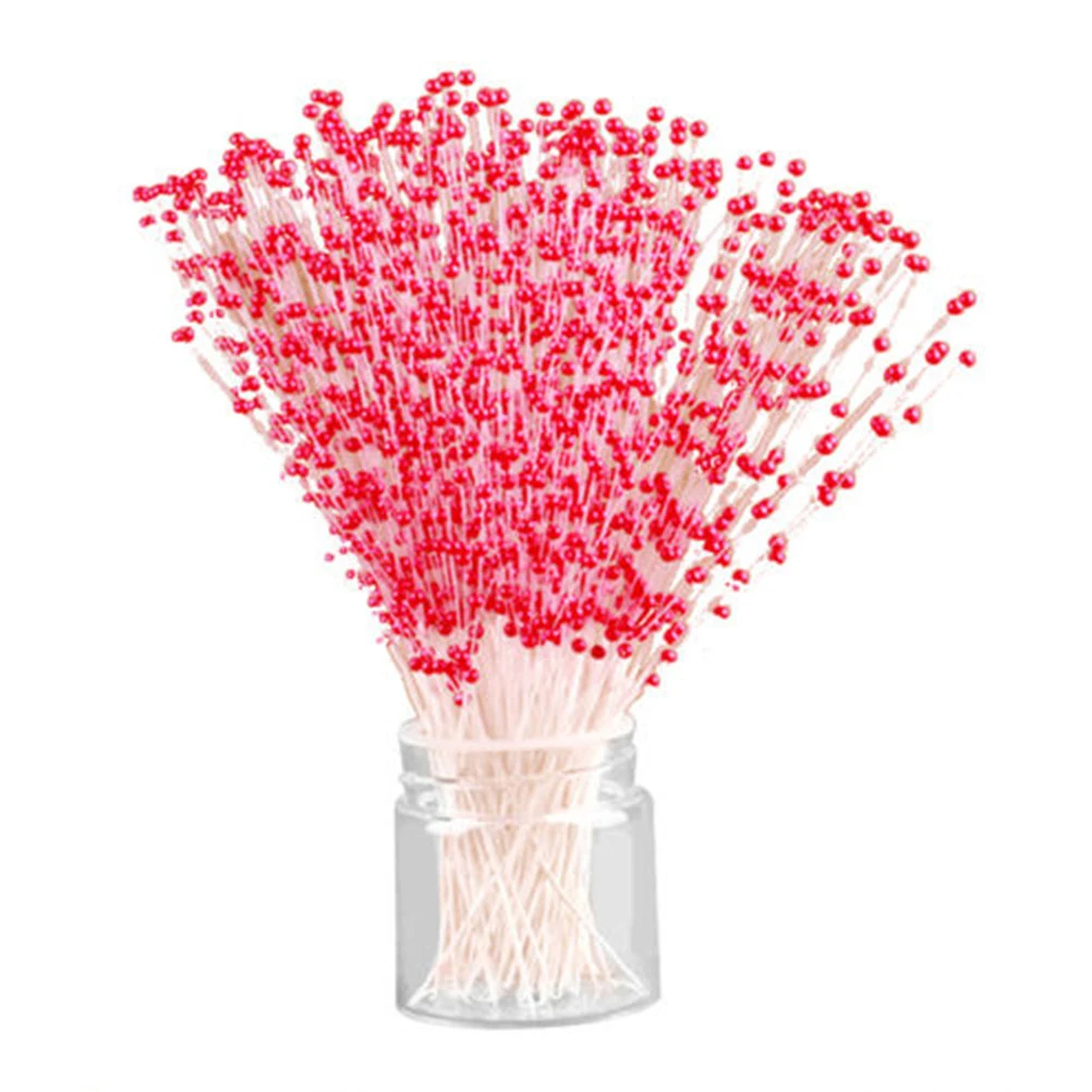 10PCS The Spray Of Pearl Beads Wire Stems,Artificial Flower Arranging,Bridal Hair Decoration accessories,Wedding Bouquet Charms