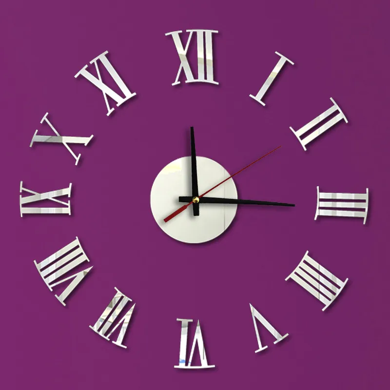 

DIY Self Adhesive Interior Wall Creative Decoration Clock Home Decoration Accessories 3d Wall Stickers 2.238