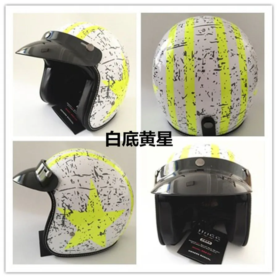 moto rcycle шлем jet винтажный шлем с открытым лицом Ретро 3 casco moto capacete Ретро moto cross moto rcycle DOT approved