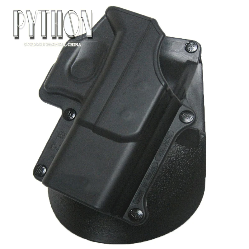 

Black Hunting Right Hand Belt Loop Paddle Platform Tactical Gun Pistol Holster Protection for Glock 17 19 22 23 31 32 34 35