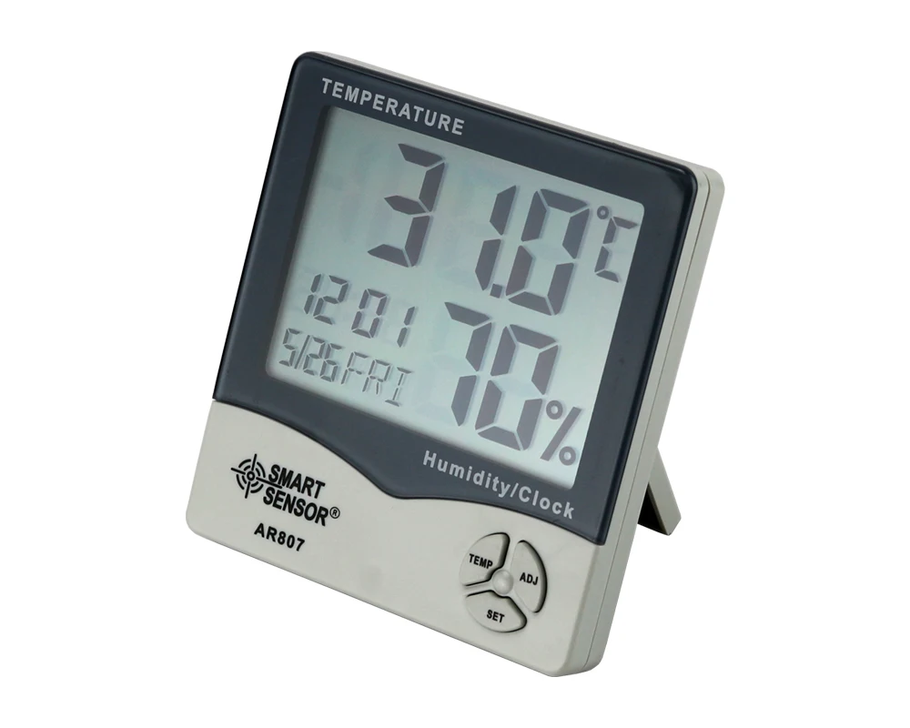 

Mini Digital Hygrometer Thermometer Termometer Humidity Temperature Meter Tester Weather Station W/ Calendar & Clock Alarm