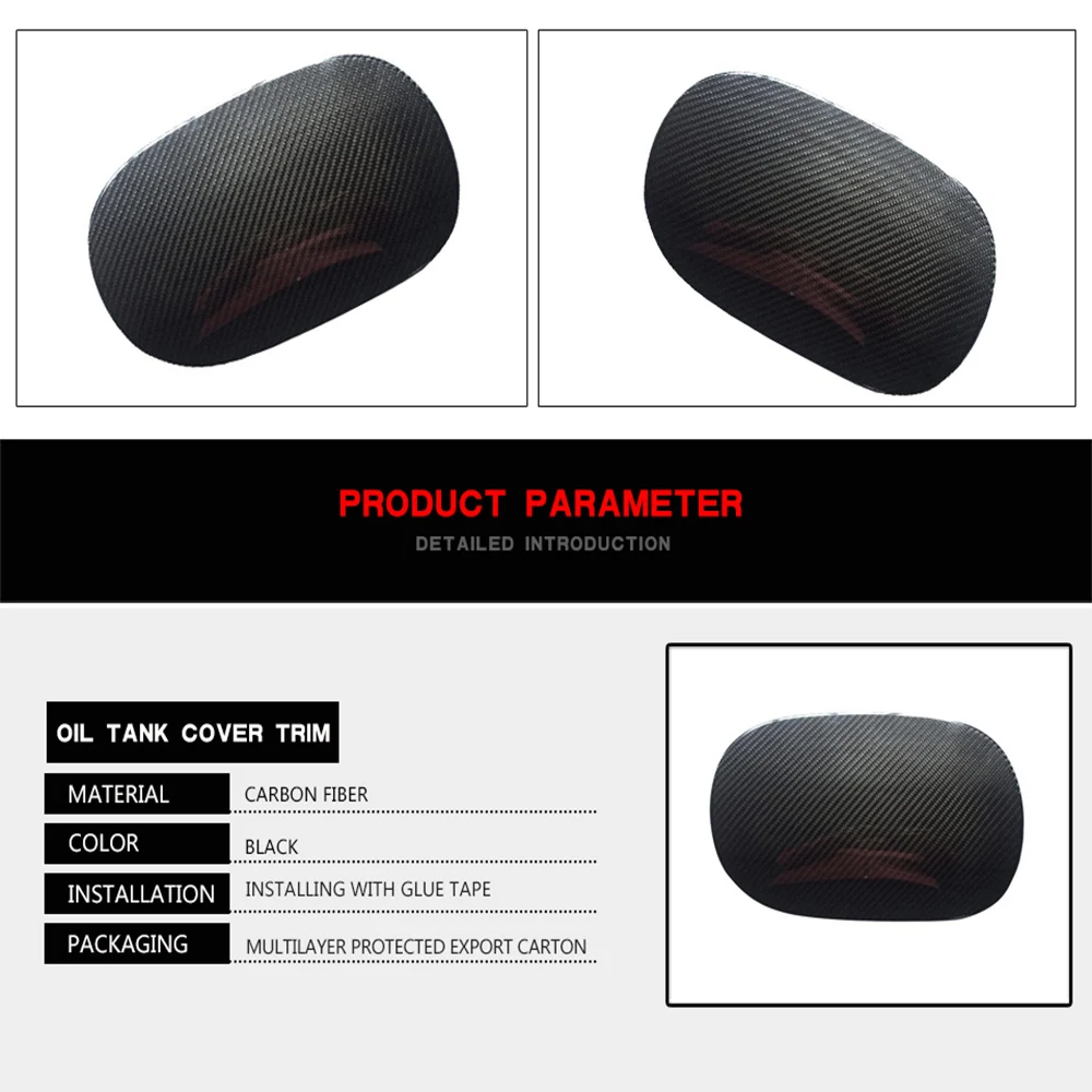 De fibra de carbono de tanque de combustible para Porsche Panamera 971, 2017 de 2018 accesorios para automóviles para coche modificado partes exteriores estilo de coche