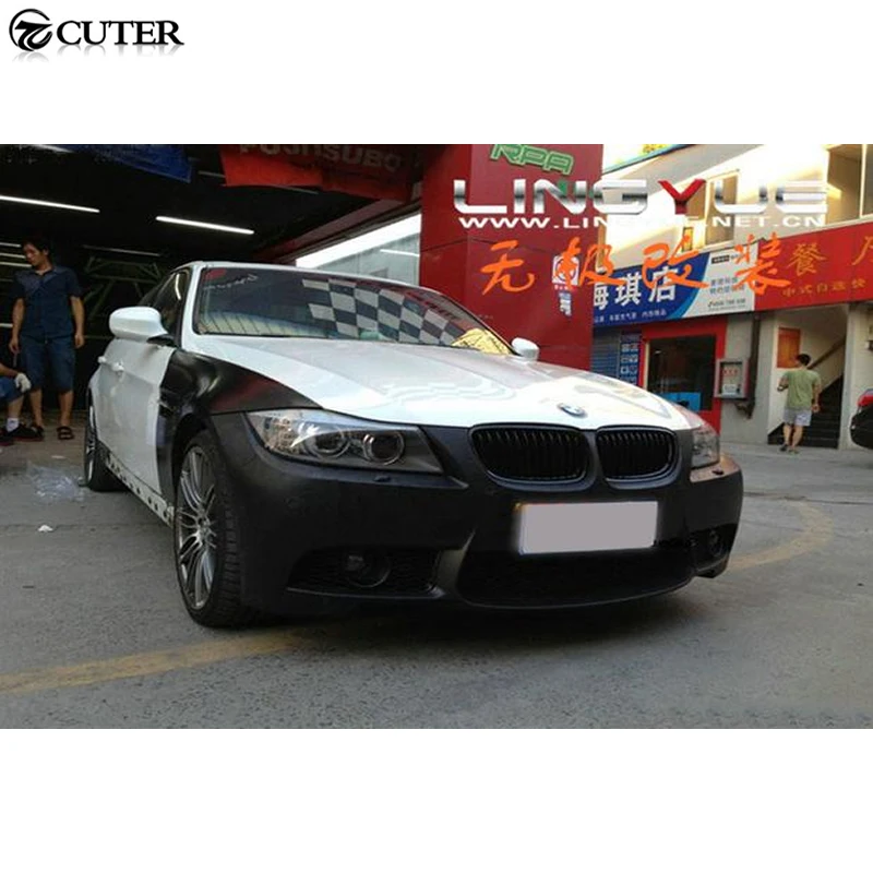 E90 325i 330i M3 LCI PP Неокрашенный автомобильный Бампер Набор для стайлинга кузова BMW