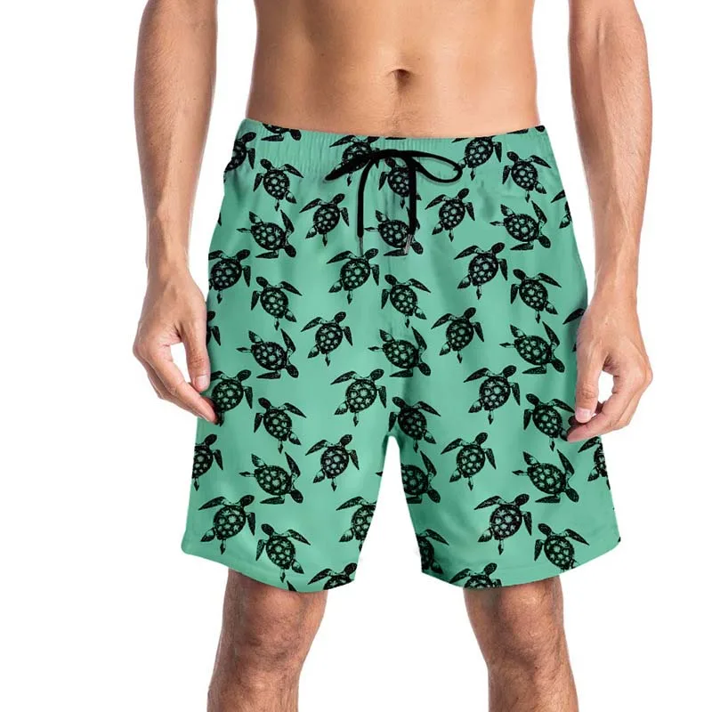 Brand Pocket Quick Dry Turtle Swimming Shorts For Men Swimwear Man ...