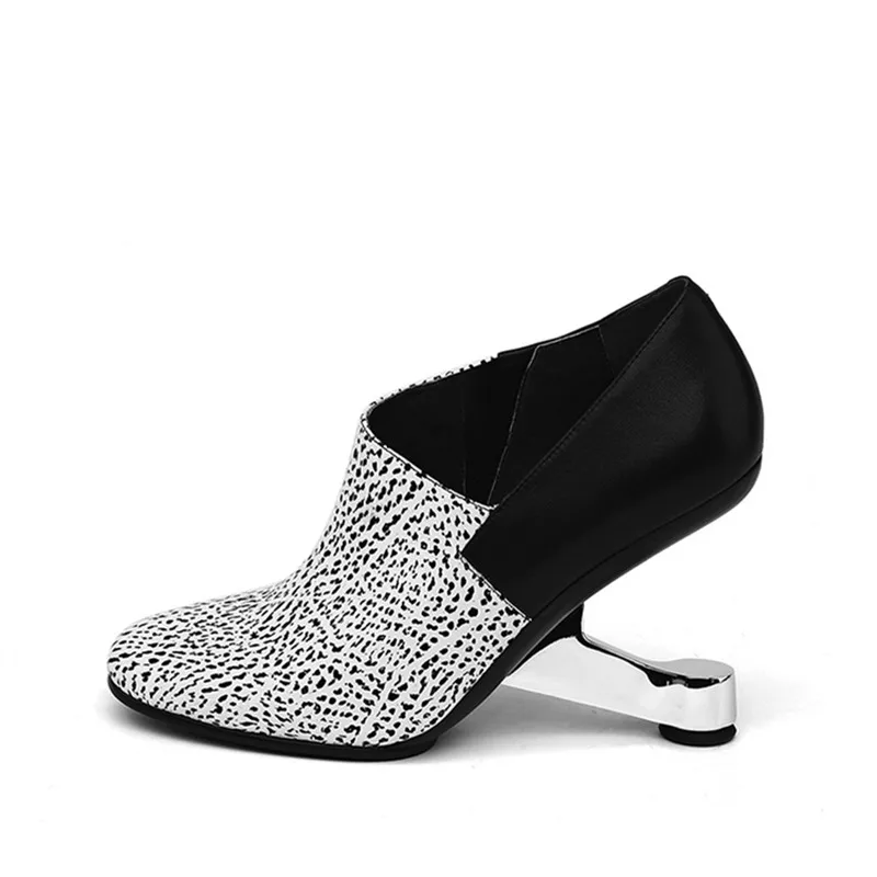 Jady Rose/ г. модная женская обувь осенне-зимние ботильоны обувь на высоком каблуке в необычном стиле в гладиаторском стиле женские босоножки с острым носком - Цвет: Белый