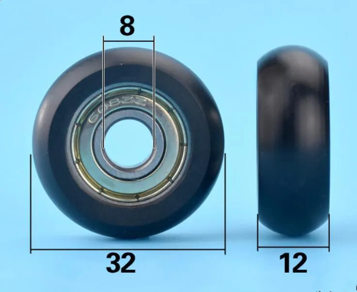 

DuoWeiSi 8*32*12mm 608ZZ bearing pulley 3D printer European standard 3030 aluminum profile 4040 wheel bearing 69kg Inside 8mm