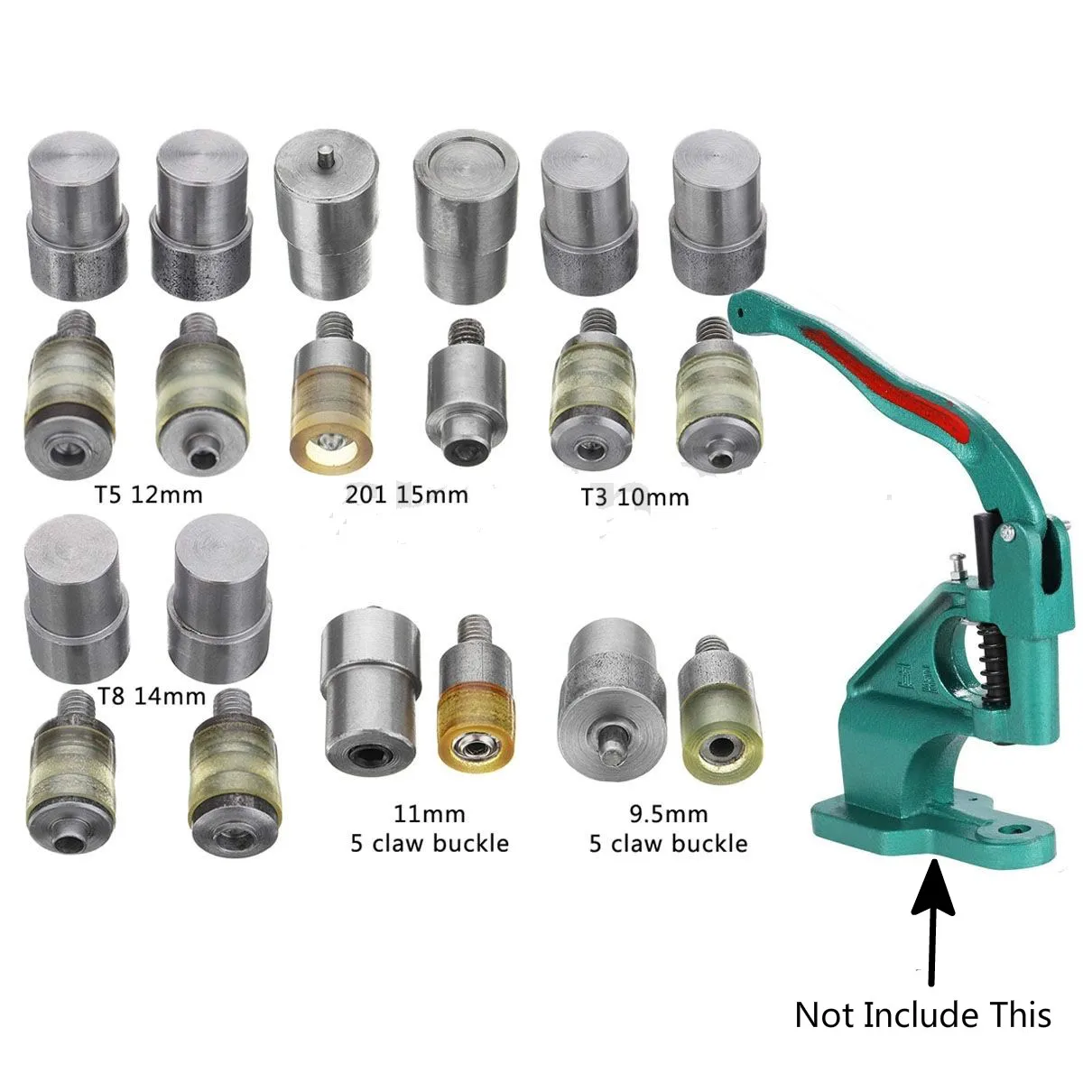 1 комплект 9,5-15 мм ручной Лобстер» защелки Dies ручной Давление нажатия станка