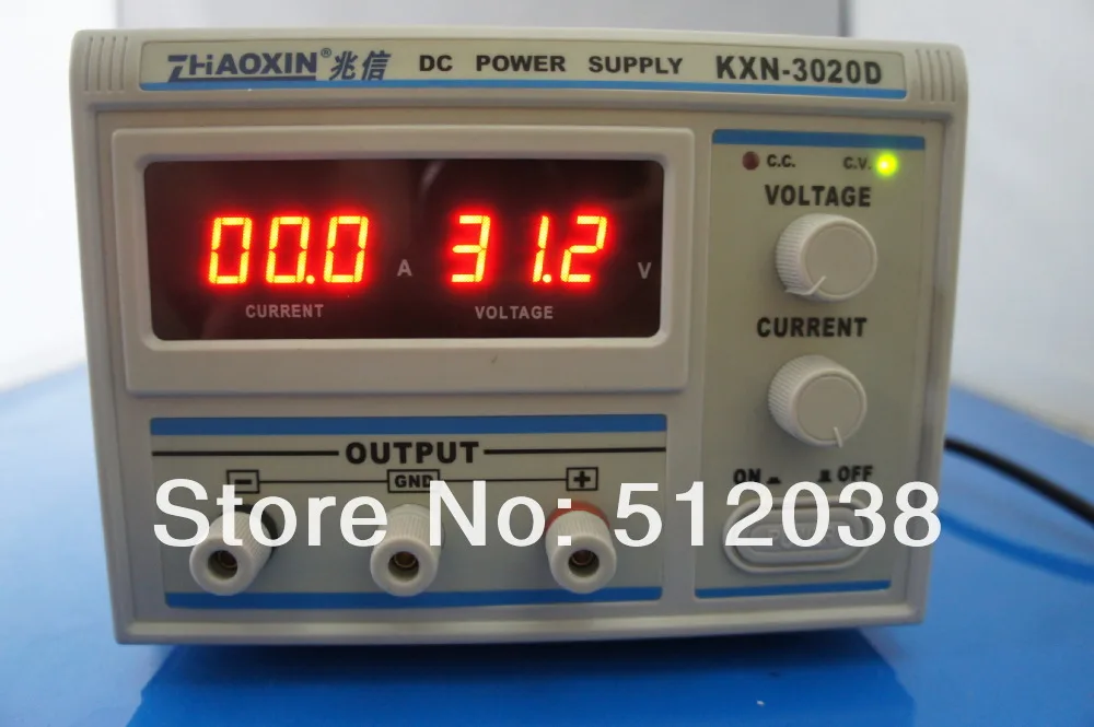 30 V 20A светодиодный KXN-3020D с высоким уровнем Мощность импульсный источник переменного постоянного тока Питание 220 V