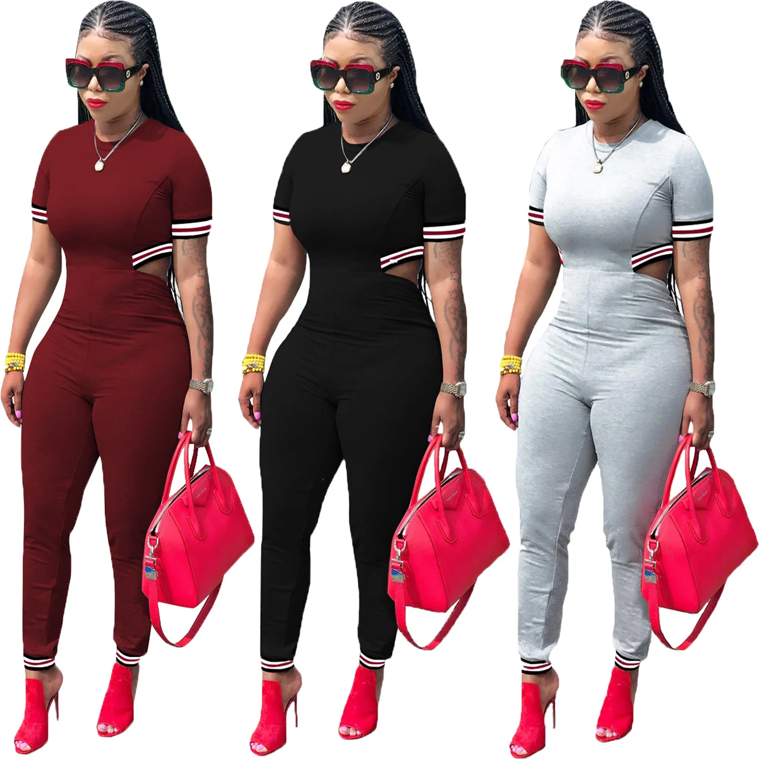 

Dashiki African clothing 2018 women's overalls o tie short sleeve+Long sleeve Autumn Winter women Overalls Jumpsuits casual Sexy
